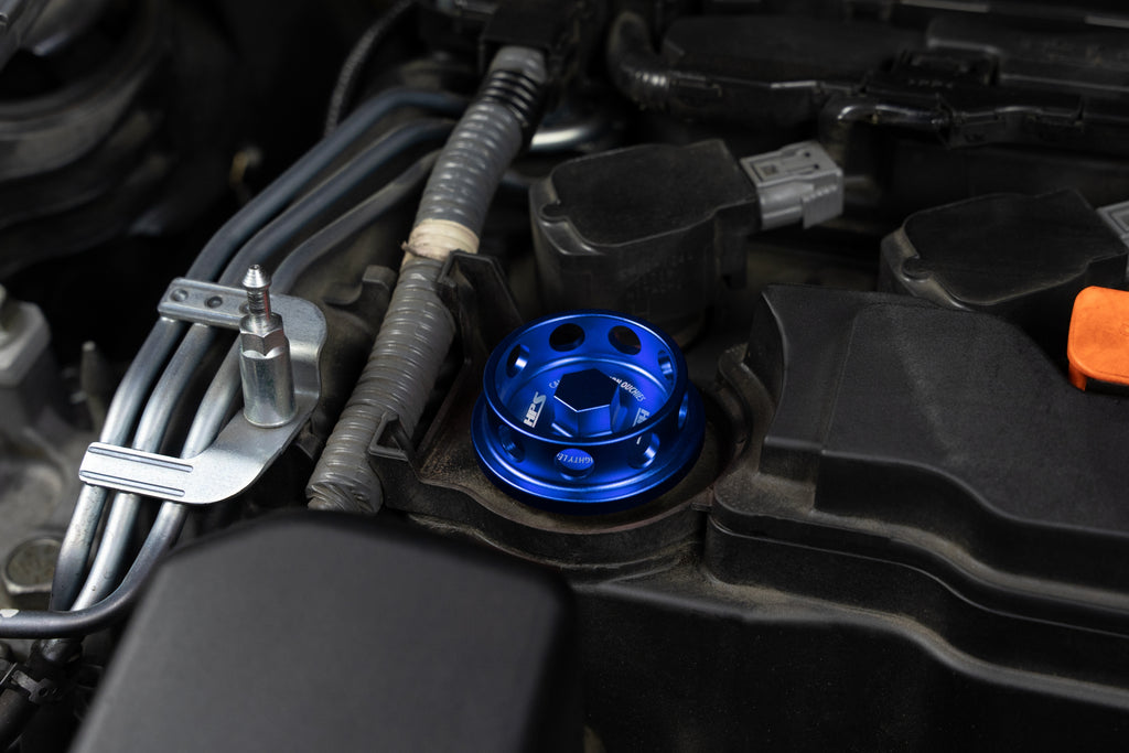 HPS Performance Anodized Billet Aluminum Engine Oil Cap 5269-104BL Blue - 5269-104BL