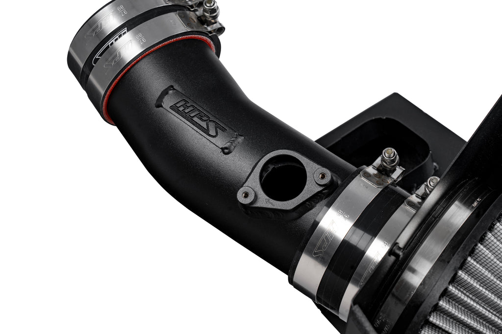 HPS Performance Air Intake Kit With Heat Shield 827-728WB Black - 827-728WB