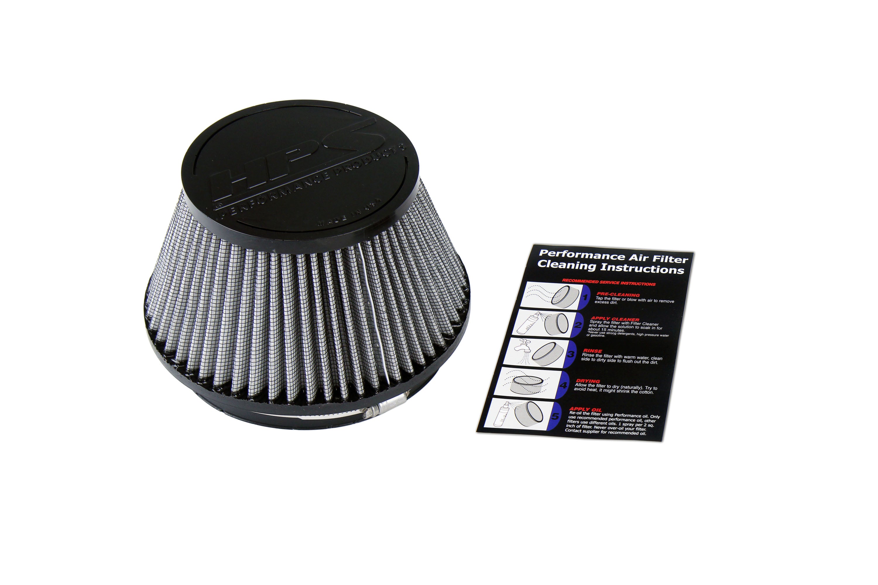 HPS Performance Air Filter 6" ID, 4" Element Length, 5" Overall Length, HPS-4302