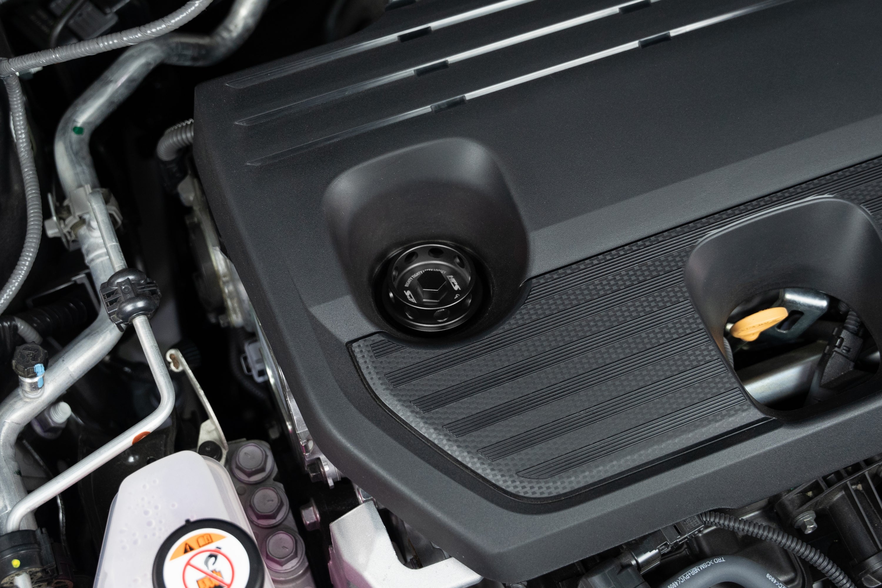 HPS Performance Anodized Billet Aluminum Engine Oil Cap 5269-105WB Black - 5269-105WB
