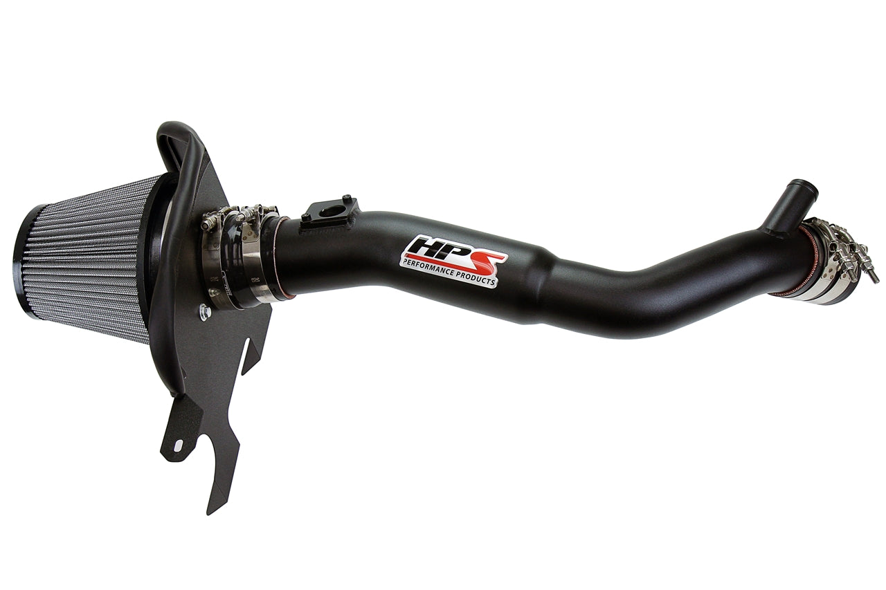 HPS Performance Air Intake Kit With Heat Shield 827-633WB Black - 827-633WB