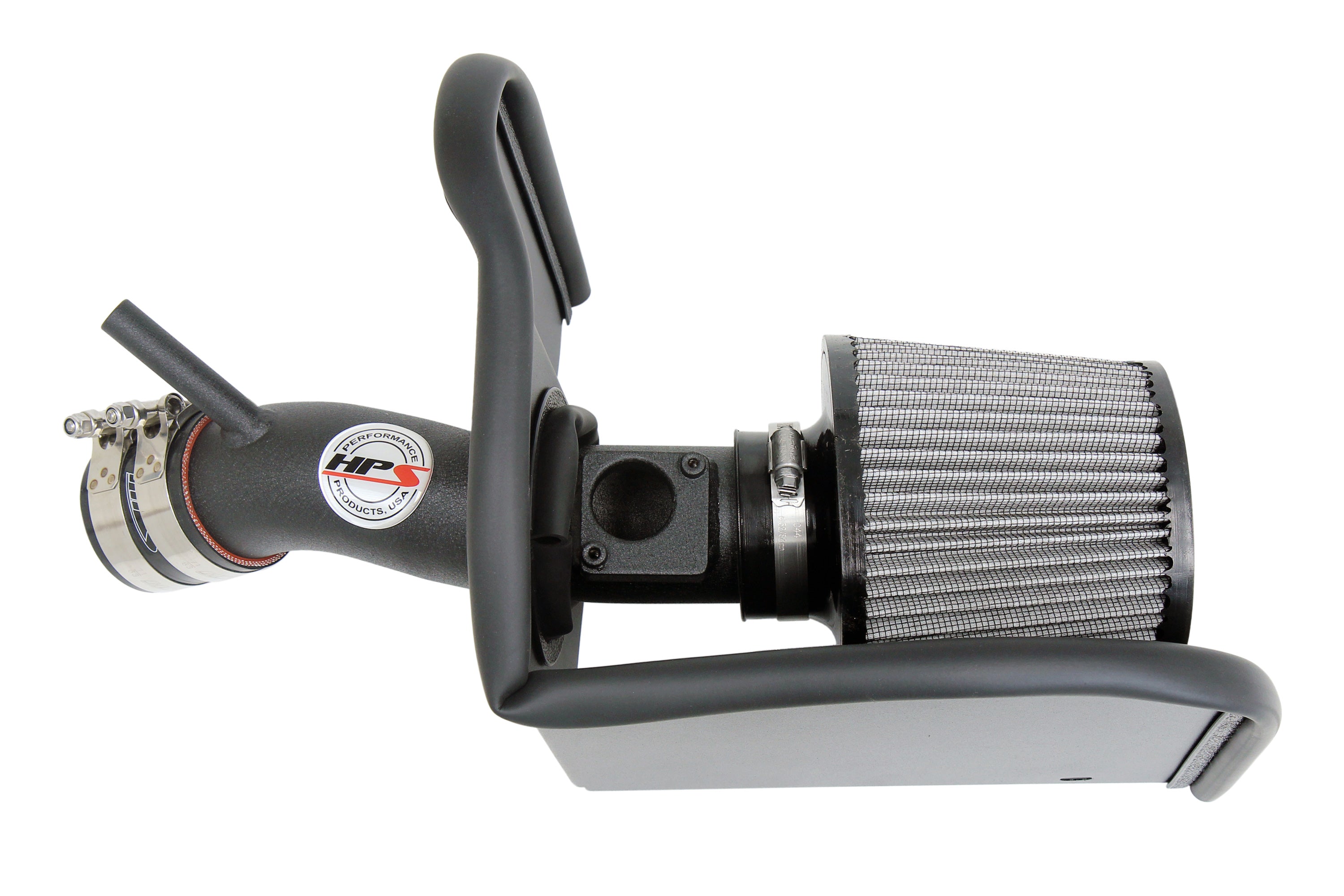 HPS Performance Air Intake Kit With Heat Shield 827-708WB Black - 827-708WB