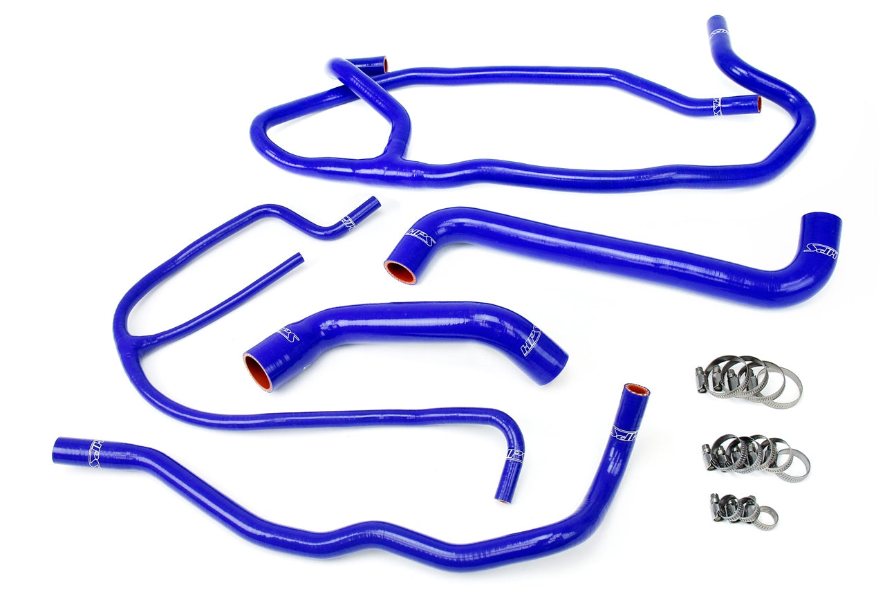 HPS Performance Hps Silicone Radiator And Heater Coolant Hose Kit 57 1277 Blue Blue - 57-1277-BLUE