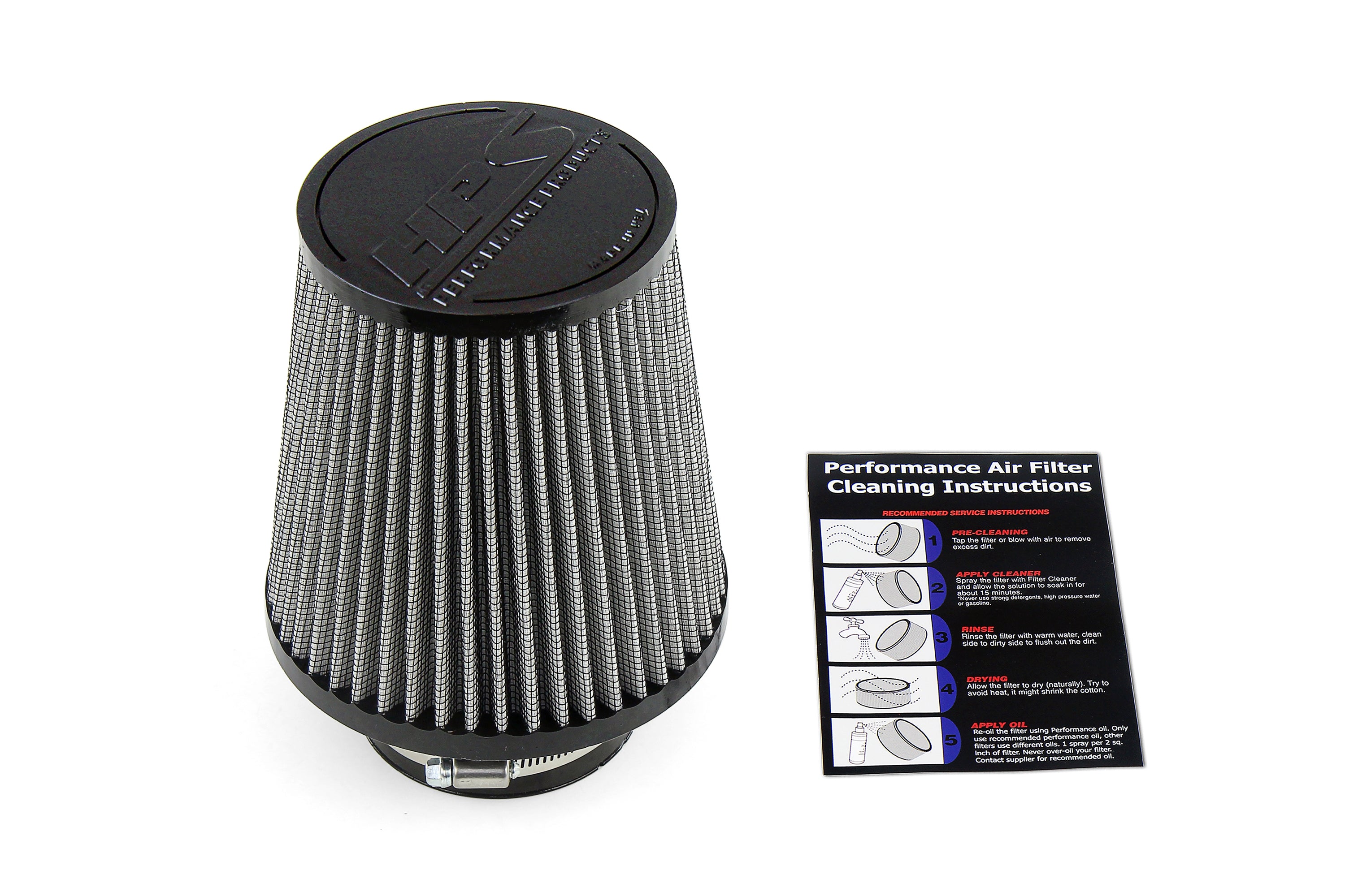 HPS Performance Air Filter 3-1/4" ID, 6" Element Length, 7-3/4" Overall Length, HPS-4332