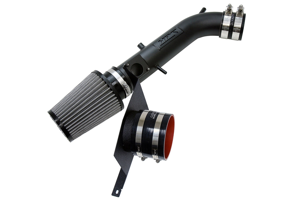 HPS Performance Air Intake Kit With Heat Shield 827-590WB Black - 827-590WB