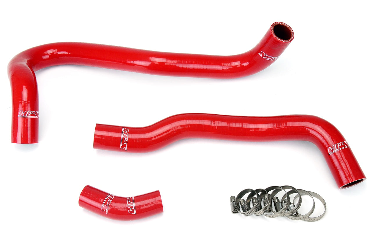HPS Performance Hps Silicone Radiator Coolant Hose Kit 57 1021 Red Red - 57-1021-RED