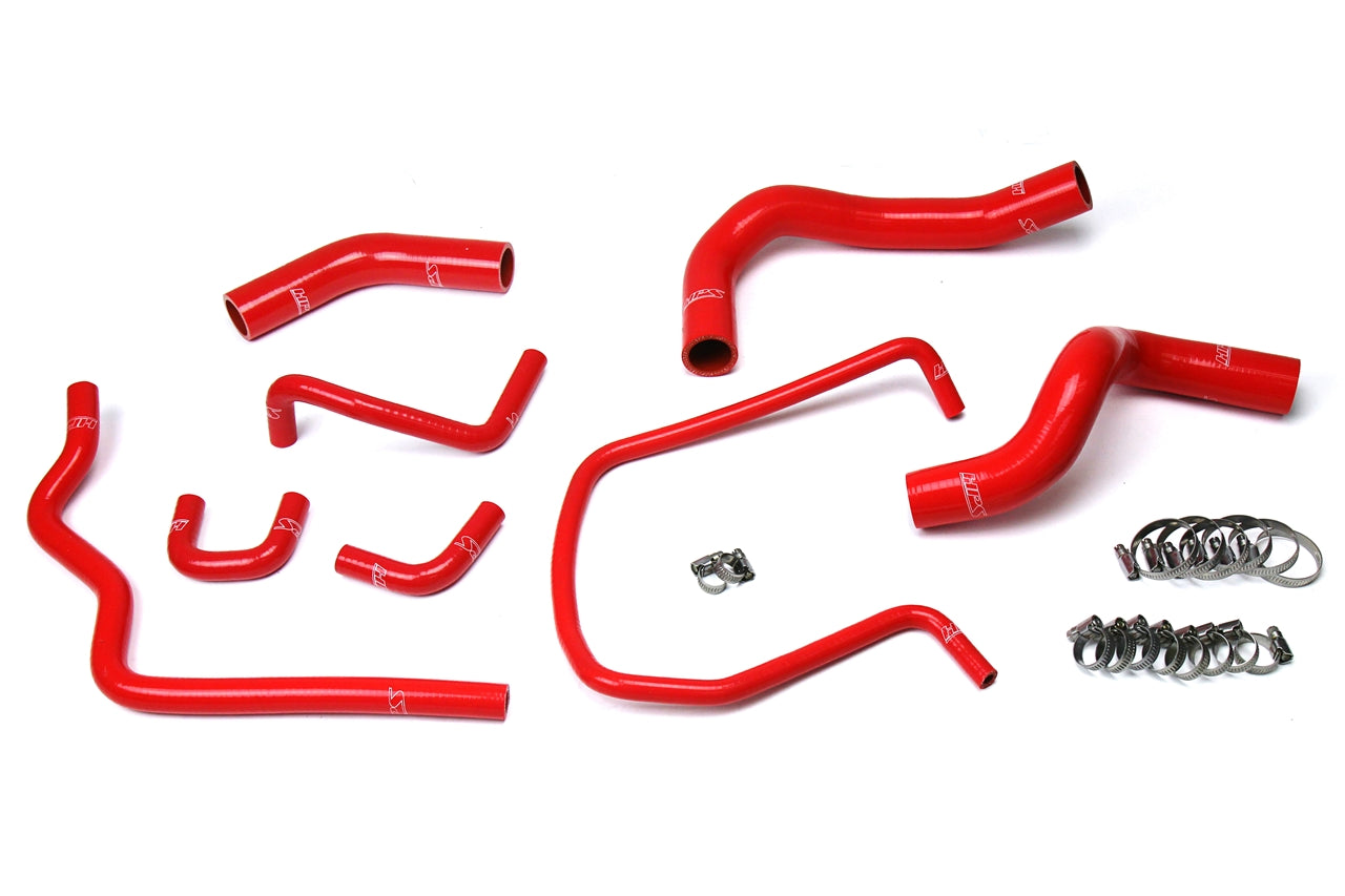 HPS Performance Hps Silicone Radiator Coolant Hose Kit 57 1614 Red Red - 57-1614-RED