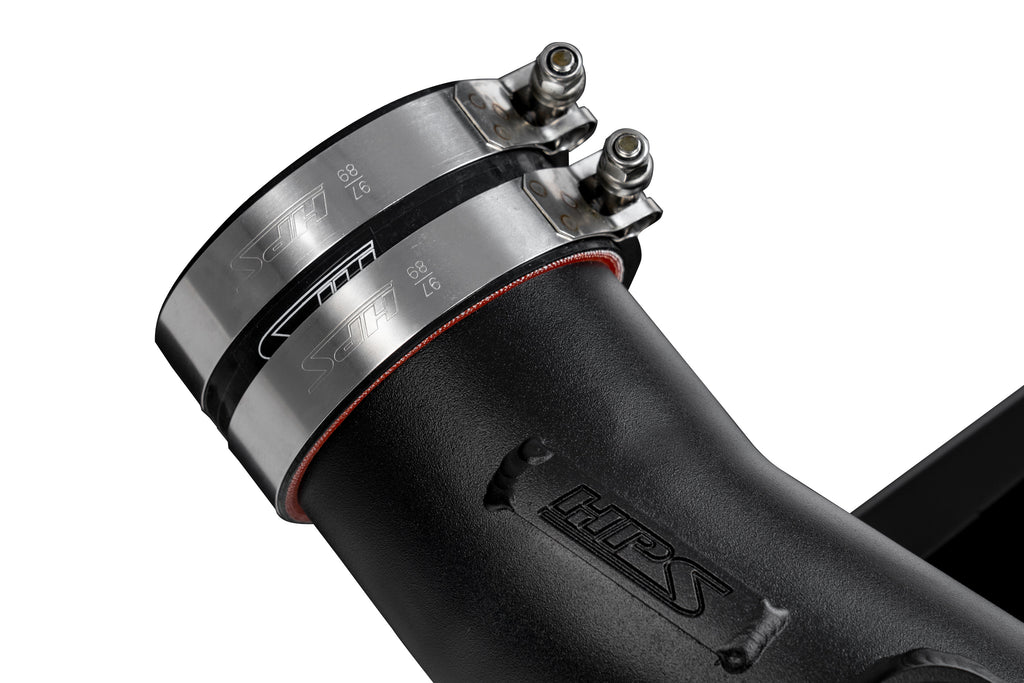 HPS Performance Air Intake Kit With Heat Shield 827-728WB Black - 827-728WB