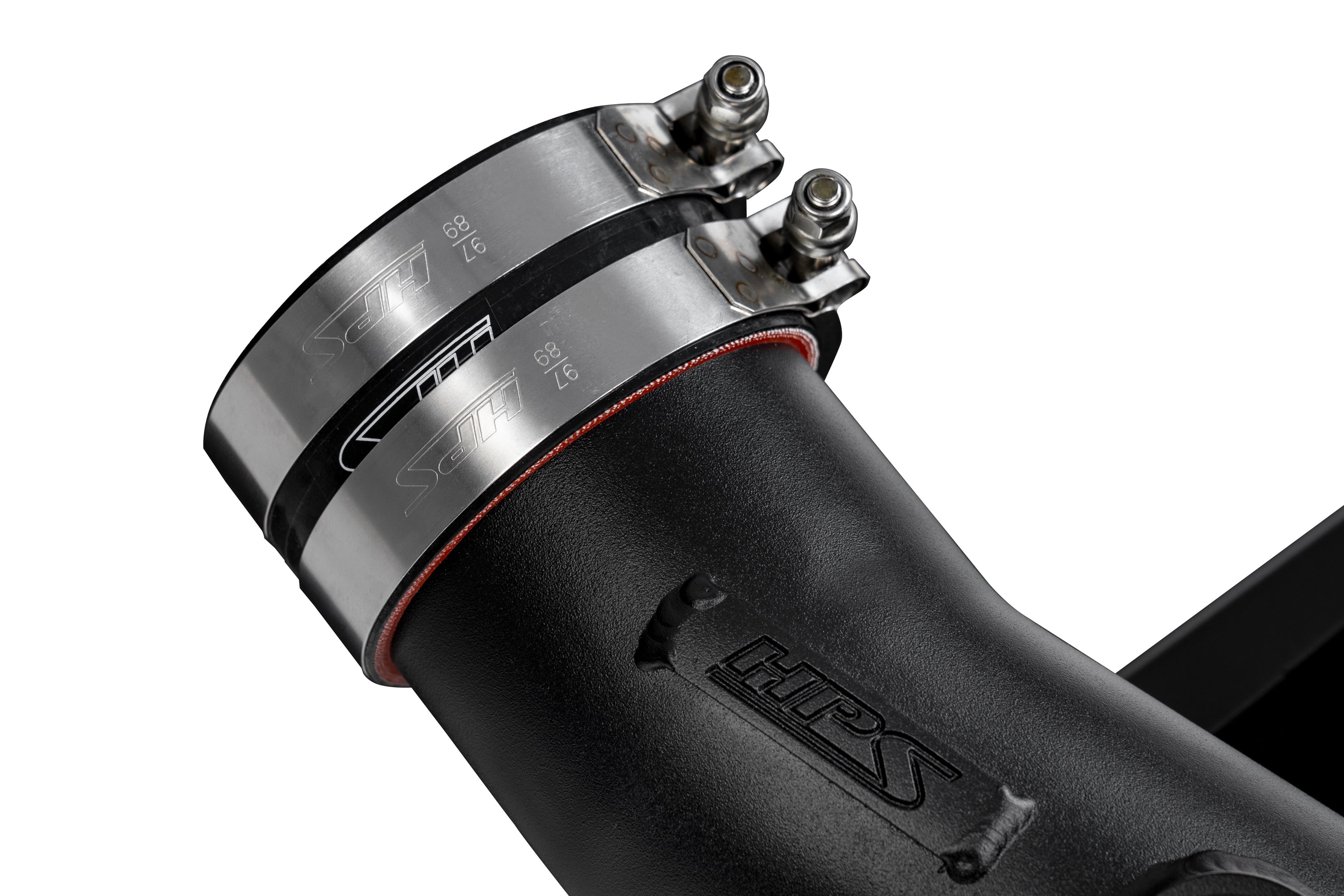 HPS Performance Air Intake Kit With Heat Shield 827-728WB Black - 827-728WB