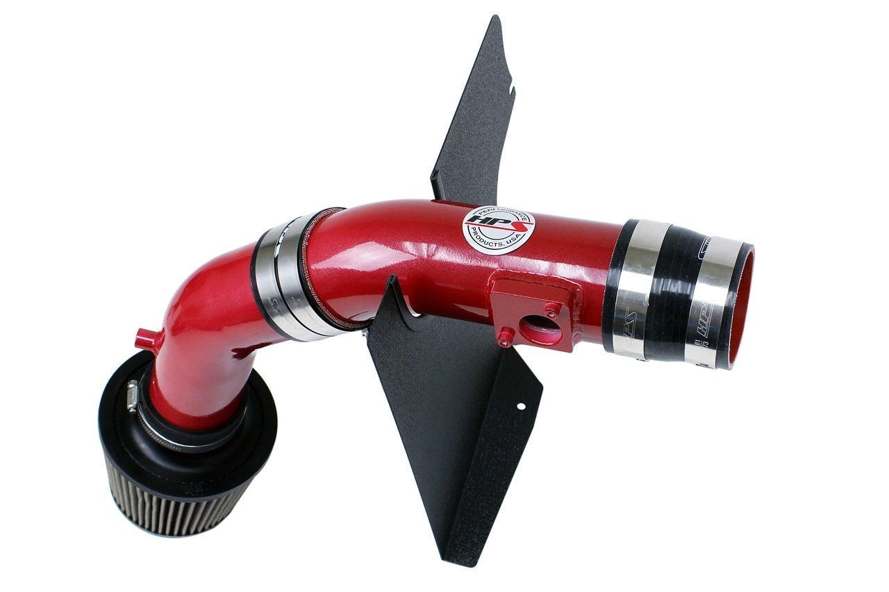 HPS Performance Cold Air Intake Kit With Heat Shield 837-566R Red - 837-566R