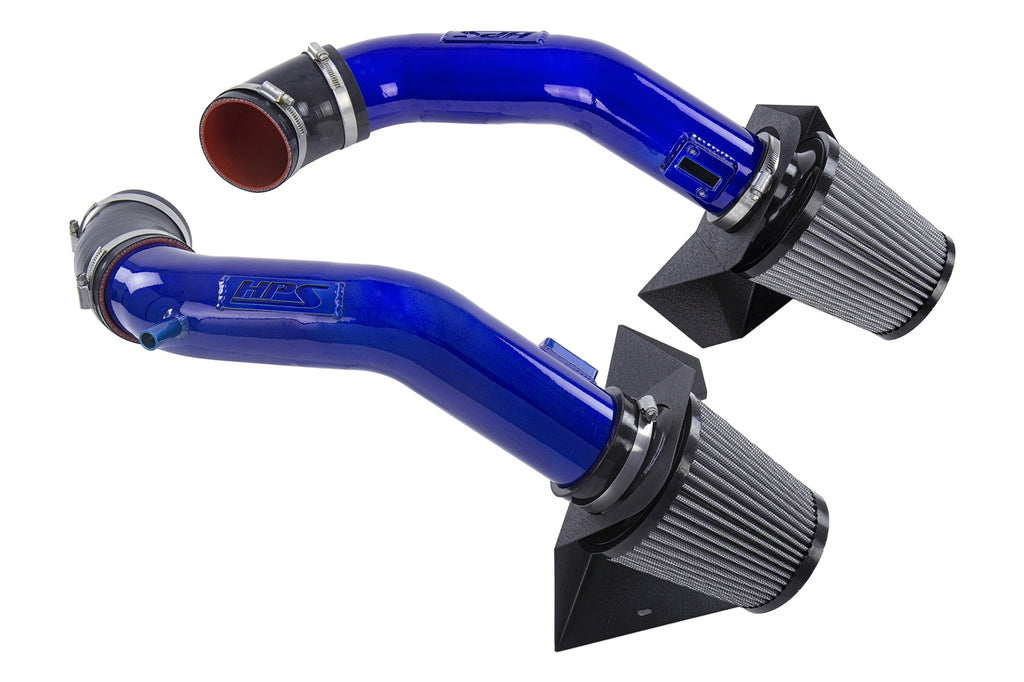 HPS Performance Air Intake Kit With Heat Shield 827-688BL Blue - 827-688BL