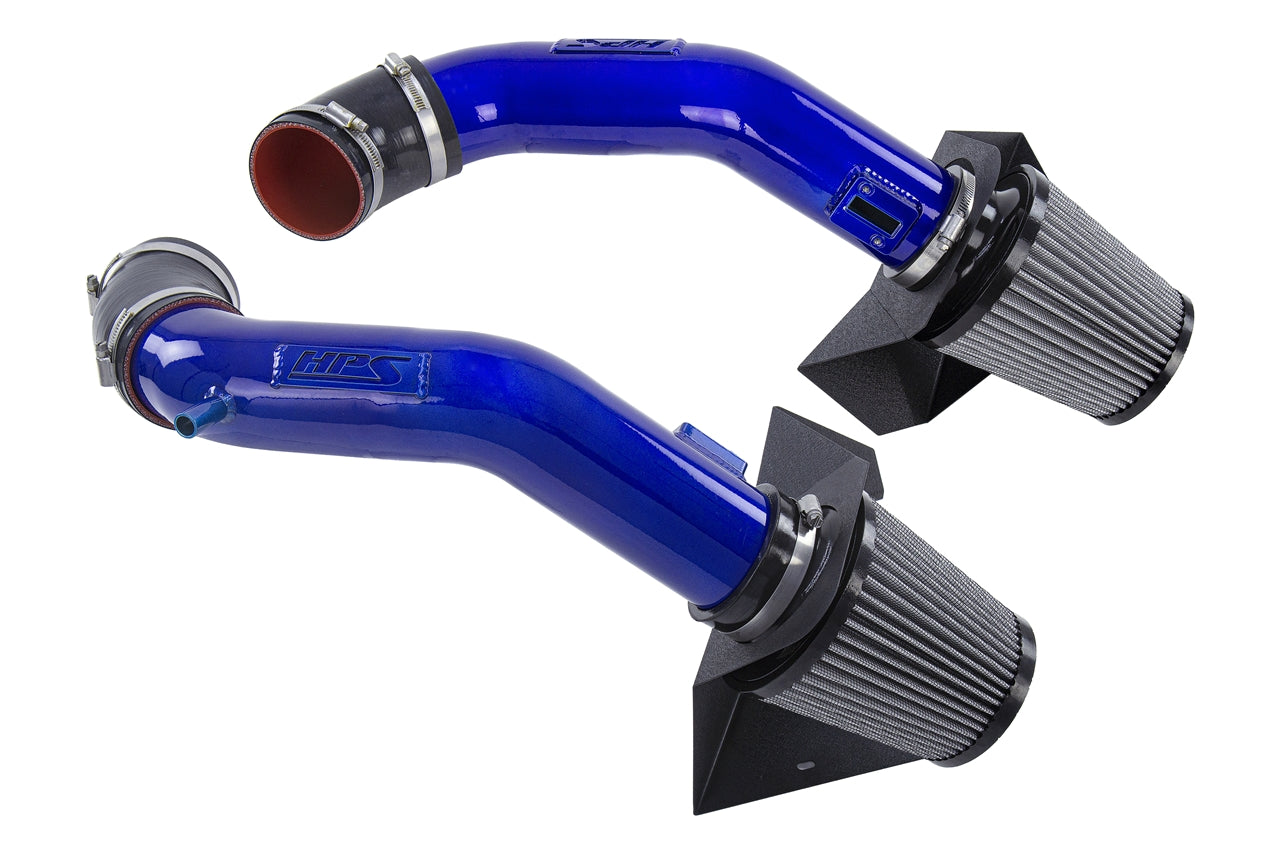 HPS Performance Air Intake Kit With Heat Shield 827-688BL Blue - 827-688BL
