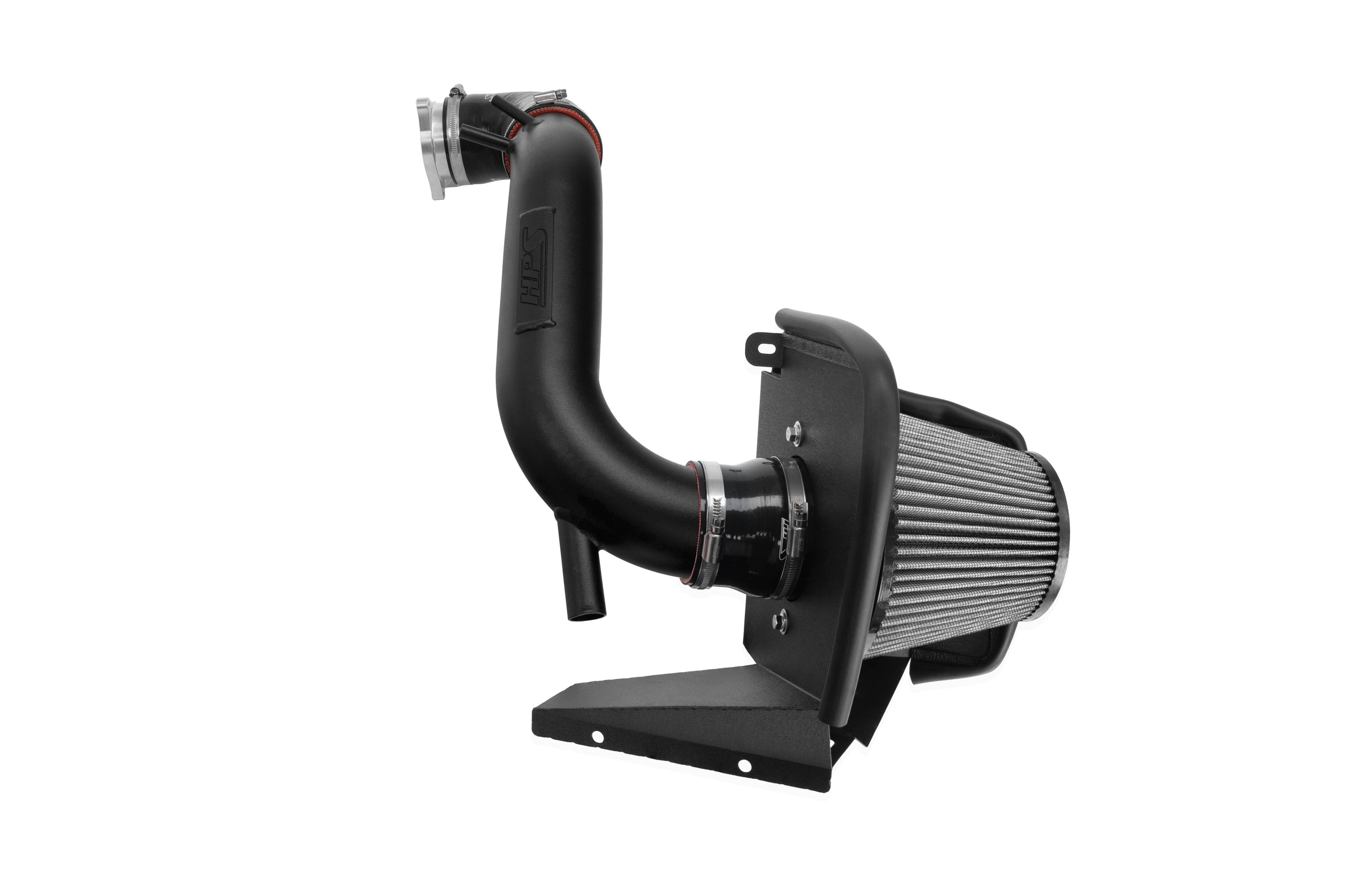 HPS Performance Air Intake Kit With Heat Shield and Turbo Inlet 827-797WB Black - 827-797WB