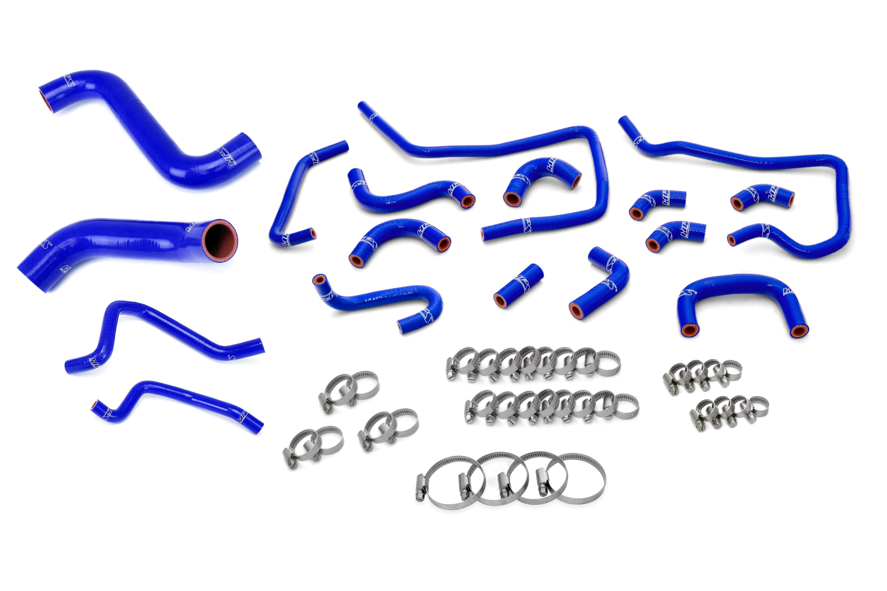HPS Performance Hps Silicone Radiator, Heater, And Ancillary Coolant Hose Kit 57 1813 Blue Blue - 57-1813-BLUE