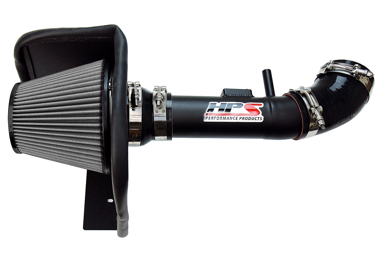 HPS Performance Air Intake Kit With Heat Shield 827-611WB Black - 827-611WB