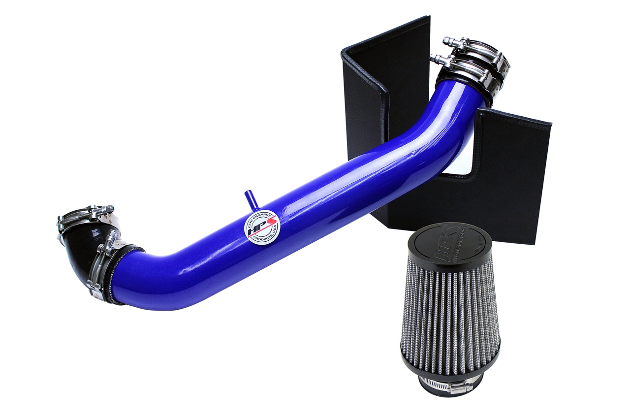 HPS Performance Air Intake Kit With Heat Shield 827-537BL Blue - 827-537BL