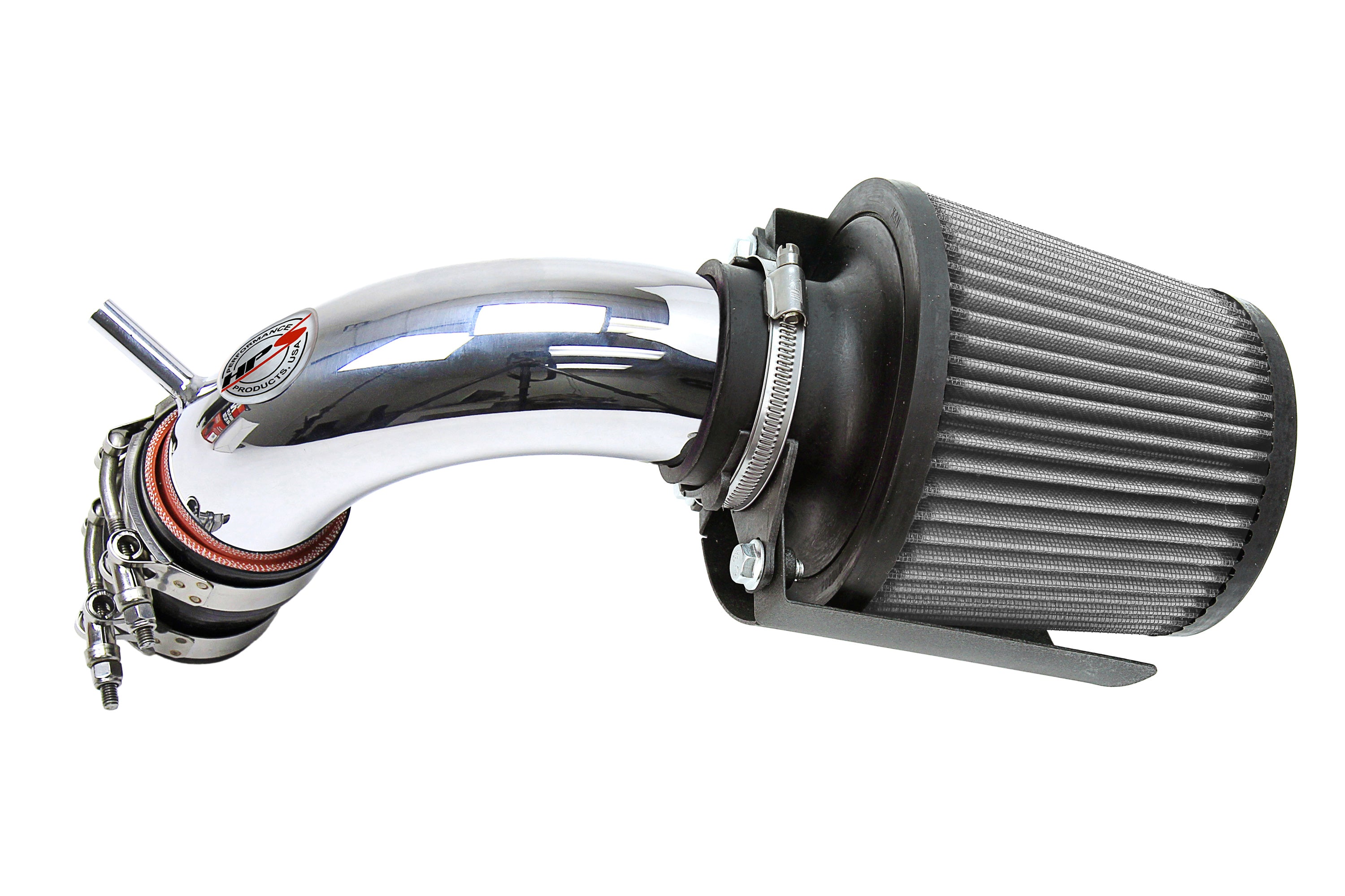 HPS Performance Air Intake Kit With Heat Shield 827-580P Polished - 827-580P