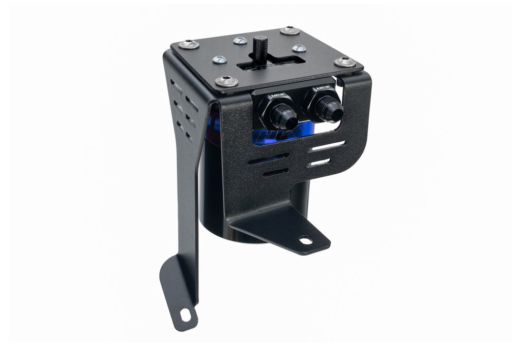 HPS Performance Oil Catch Can Kit 860-027BL Blue - 860-027BL
