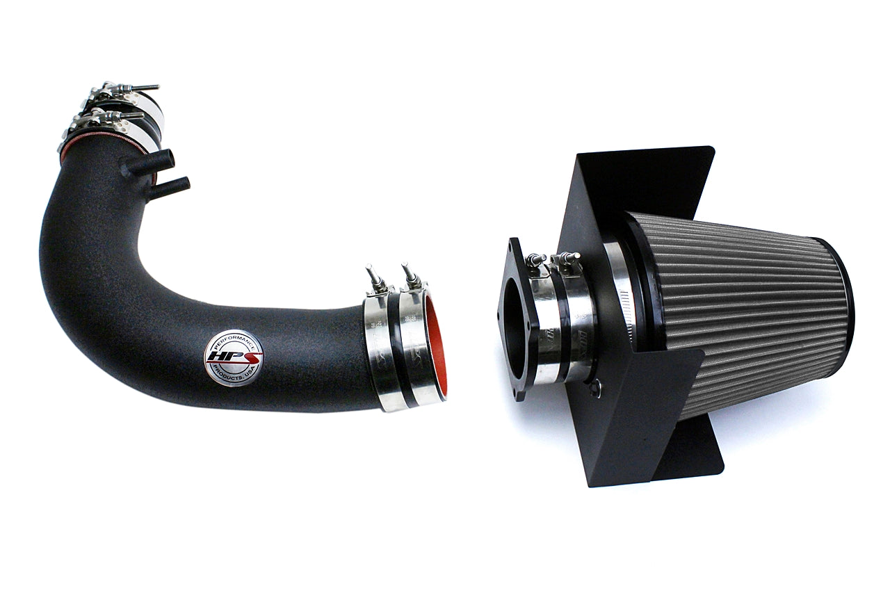 HPS Performance Air Intake Kit With Heat Shield 827-540WB Black - 827-540WB