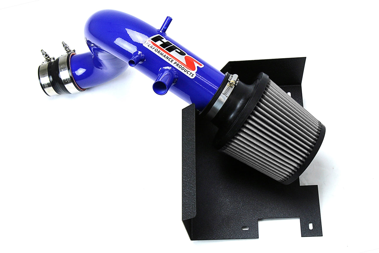 HPS Performance Air Intake Kit With Heat Shield 827-587BL Blue - 827-587BL