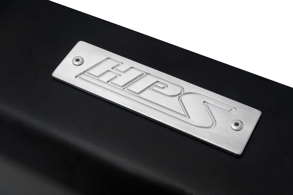 HPS Performance Hps Aluminum Belt Cover 71 102 Wb, Black - 71-102WB