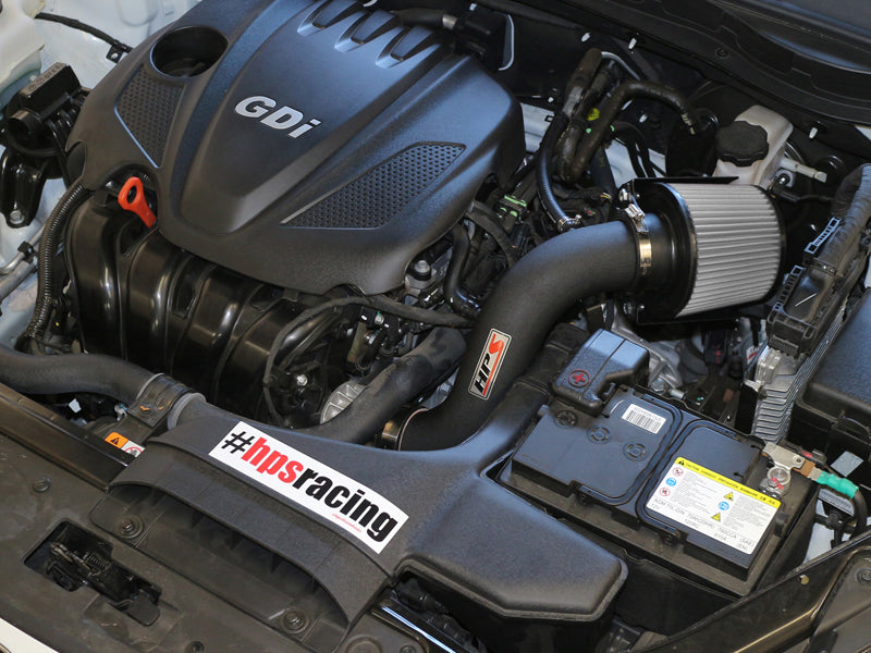 HPS Performance Air Intake Kit With Heat Shield 827-267WB Black - 827-267WB