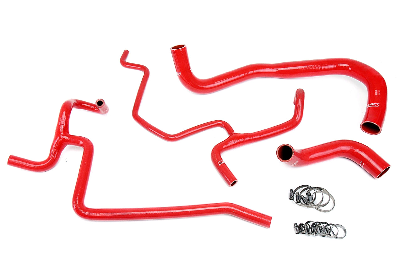 HPS Performance Hps Silicone Radiator And Heater Coolant Hose Kit 57 1645 Red Red - 57-1645-RED