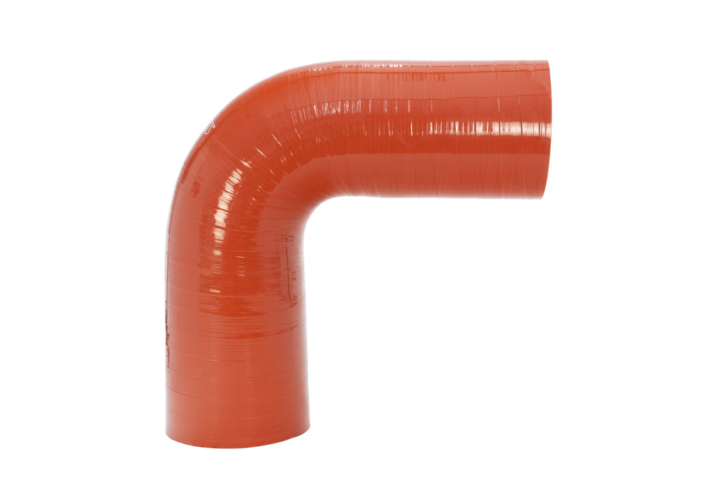 HPS Performance Hps Ultra High Temperature Resistant Silicone Elbow Coupler 90 Degree, 3" Id, 5" Legs Htsec90 300 Hot Orange - HTSEC90-300-HOT