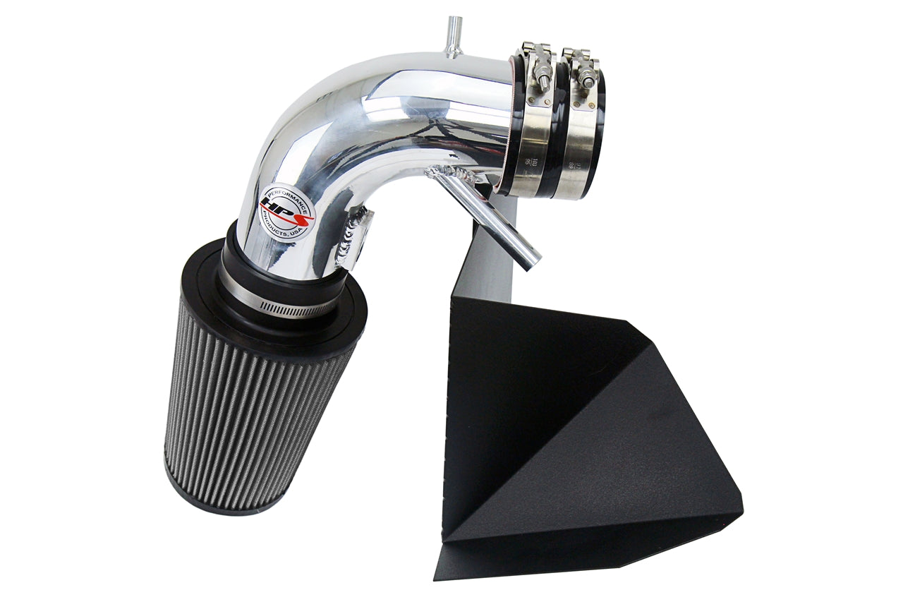 HPS Performance Air Intake Kit With Heat Shield 827-525P Polished - 827-525P