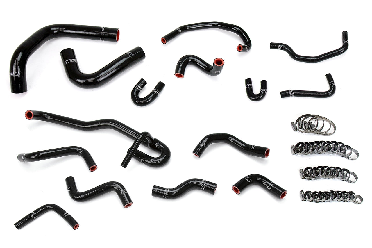 HPS Performance Hps Silicone Radiator And Heater Coolant Hose Kit 57 1831 Blk Black - 57-1831-BLK