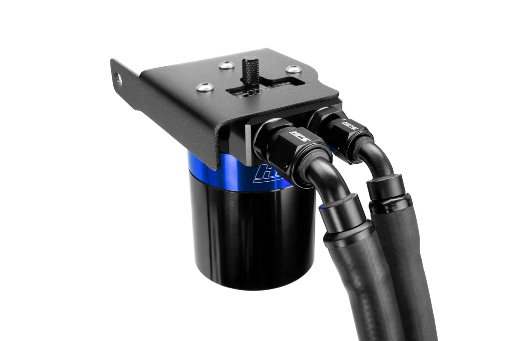 HPS Performance Oil Catch Can Kit 860-033BL Blue - 860-033BL