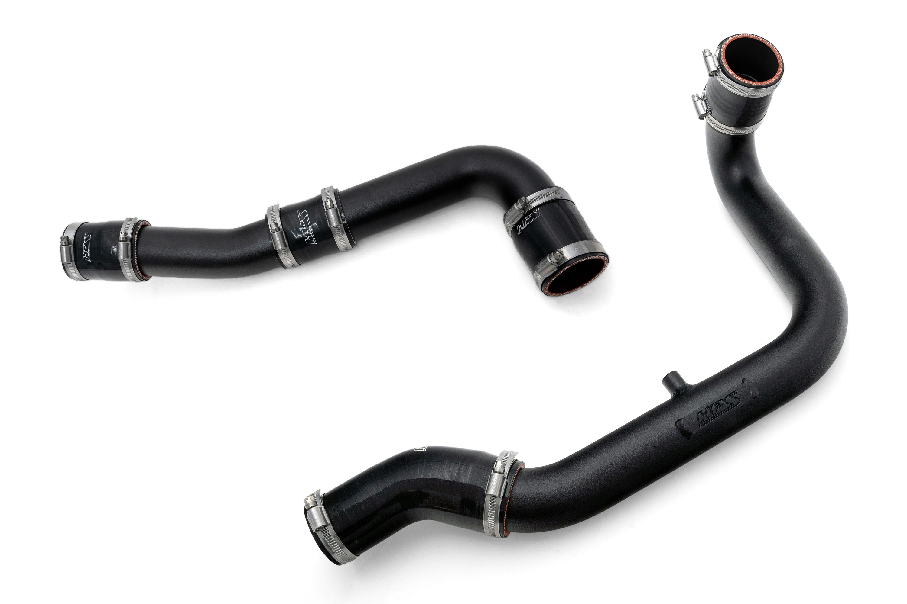 HPS Performance Hot and Cold Side Charge Pipe Kit 17-153WB Black - 17-153WB