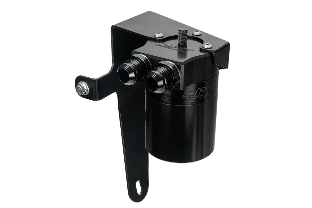 HPS Performance Oil Catch Can Kit 860-009WB, Black - 860-009WB