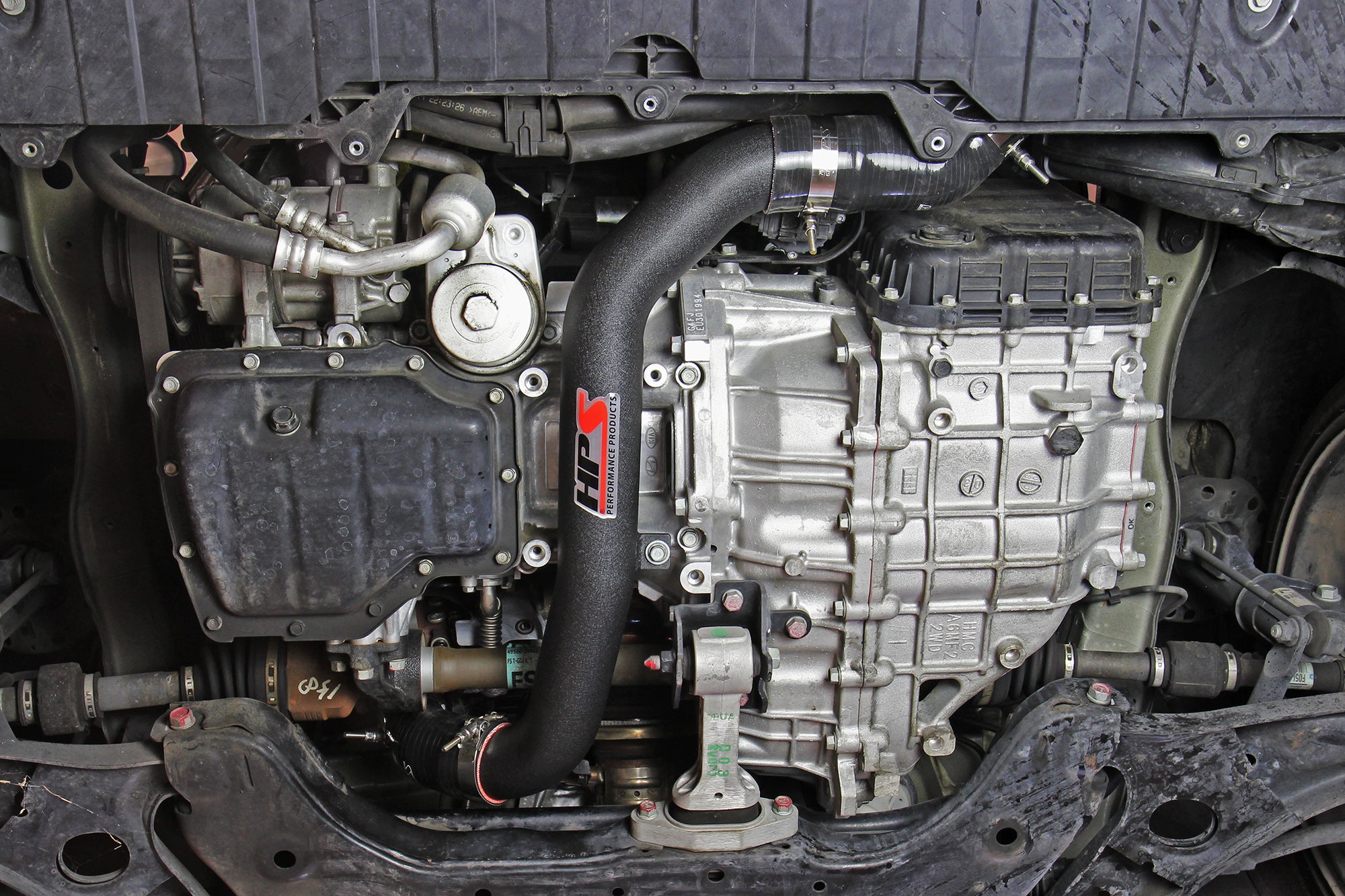 HPS Performance Hot Side Charge Pipe Kit 17-106WB Black - 17-106WB