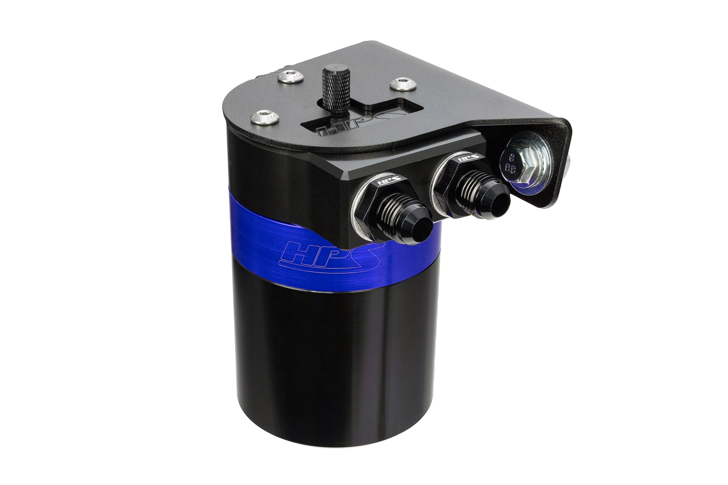 HPS Performance Oil Catch Can Kit 860-019BL, Blue - 860-019BL