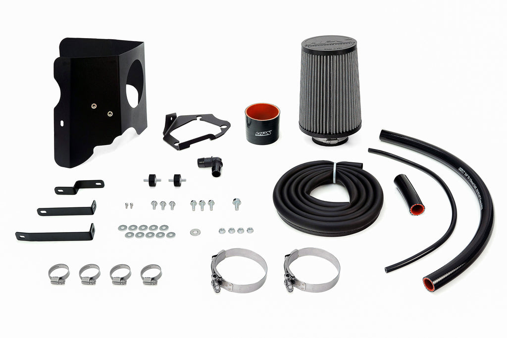 HPS Performance Air Intake Kit With Heat Shield 827-718R Red - 827-718R