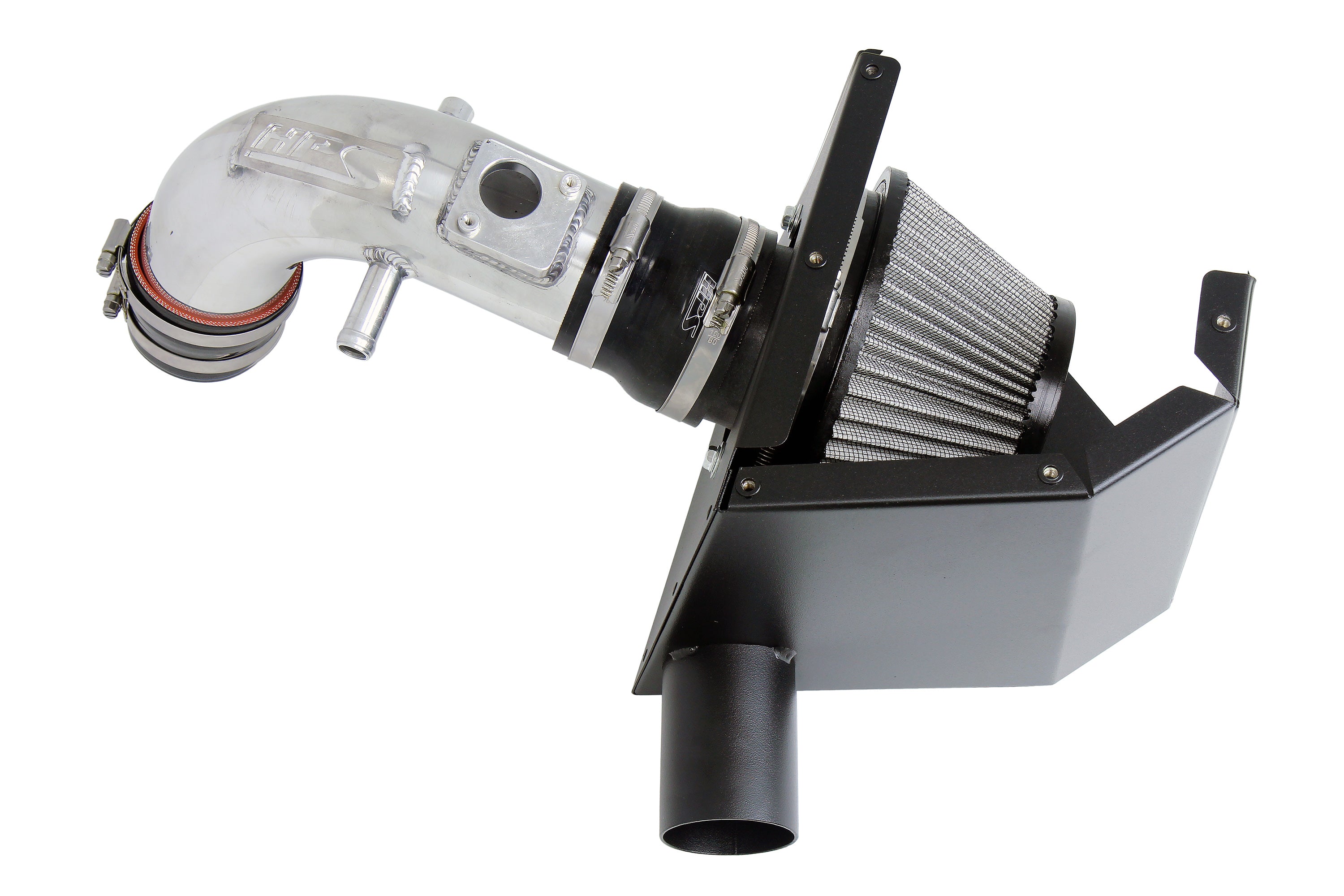 HPS Performance Air Intake Kit With Heat Shield 827-693P Polished - 827-693P