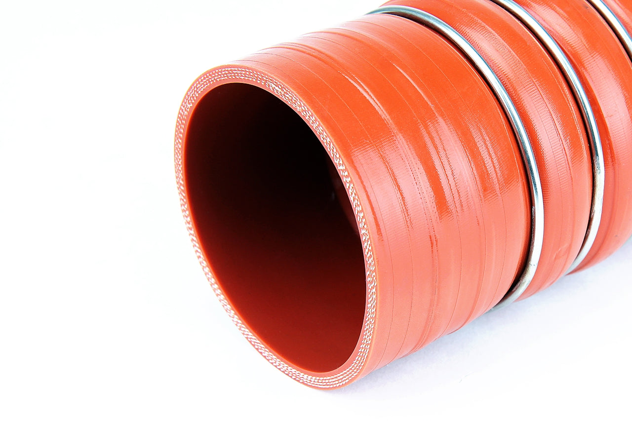 HPS Performance Hps Silicone Hot Side 6 Ply Charge Air Cooler Reducing Coupler 5"   6" Id, 8" Length P6 Cac 500 600 L8 Hot Orange - P6-CAC-500-600-L8-HOT