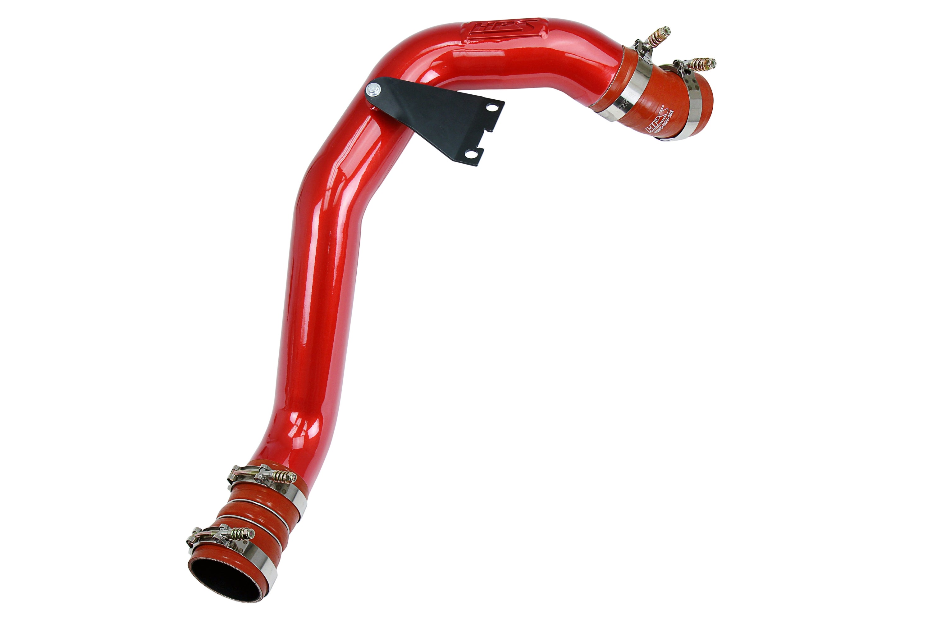 HPS Performance Hot Side Charge Pipe Kit with Orange Boots 17-171R Red - 17-171R