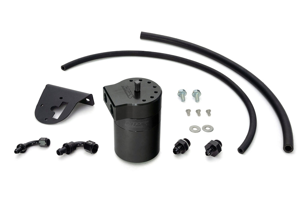 HPS Performance Oil Catch Can Kit 860-010WB, Black - 860-010WB