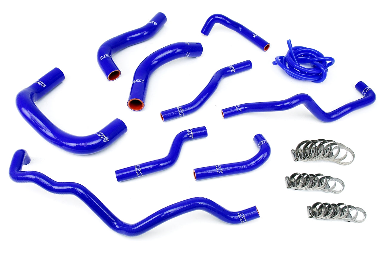 HPS Performance Hps Silicone Radiator And Heater Coolant Hose Kit 57 1341 Blue Blue - 57-1341-BLUE