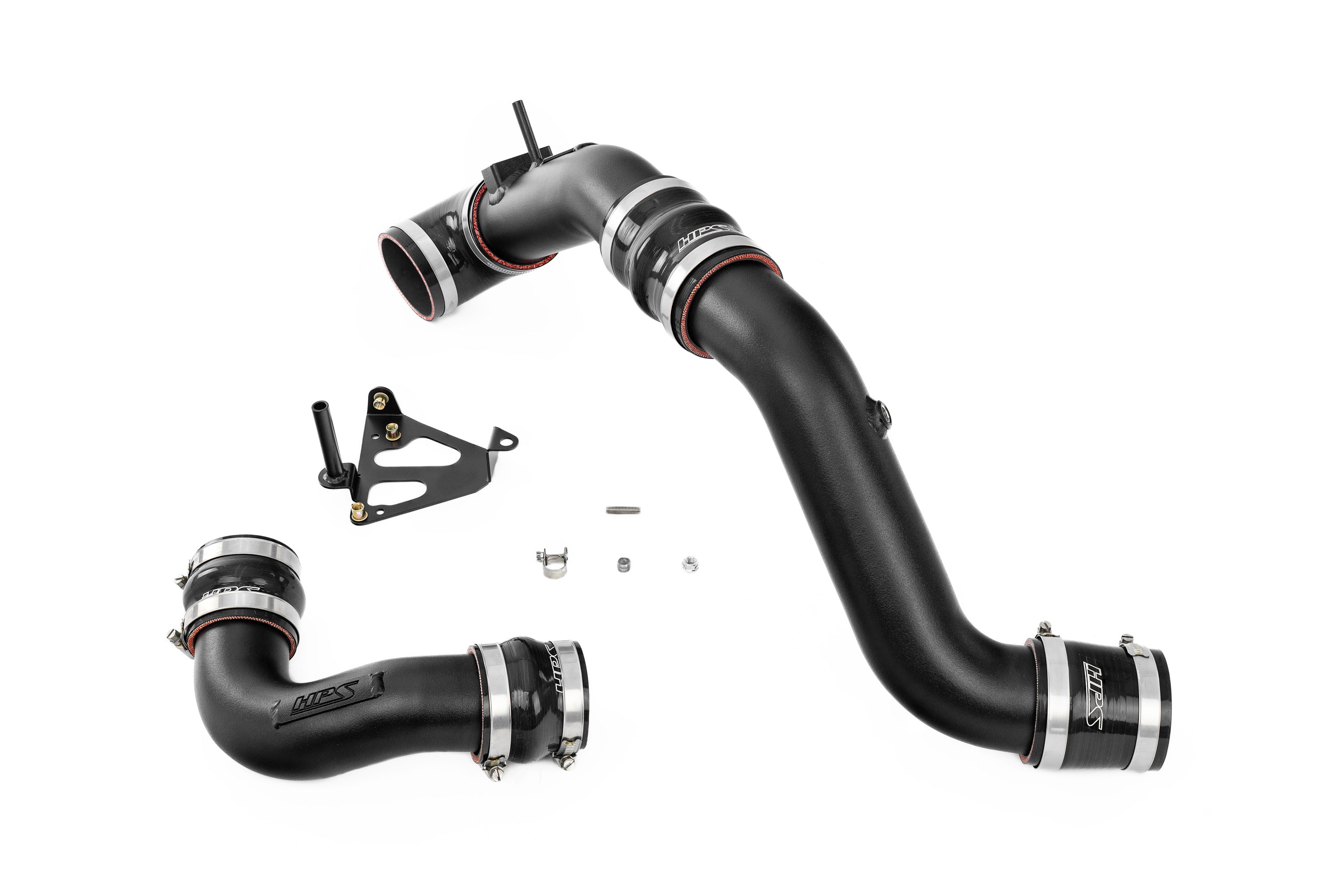 HPS Performance Hot and Cold Side Charge Pipe Kit 17-133WB Black - 17-133WB