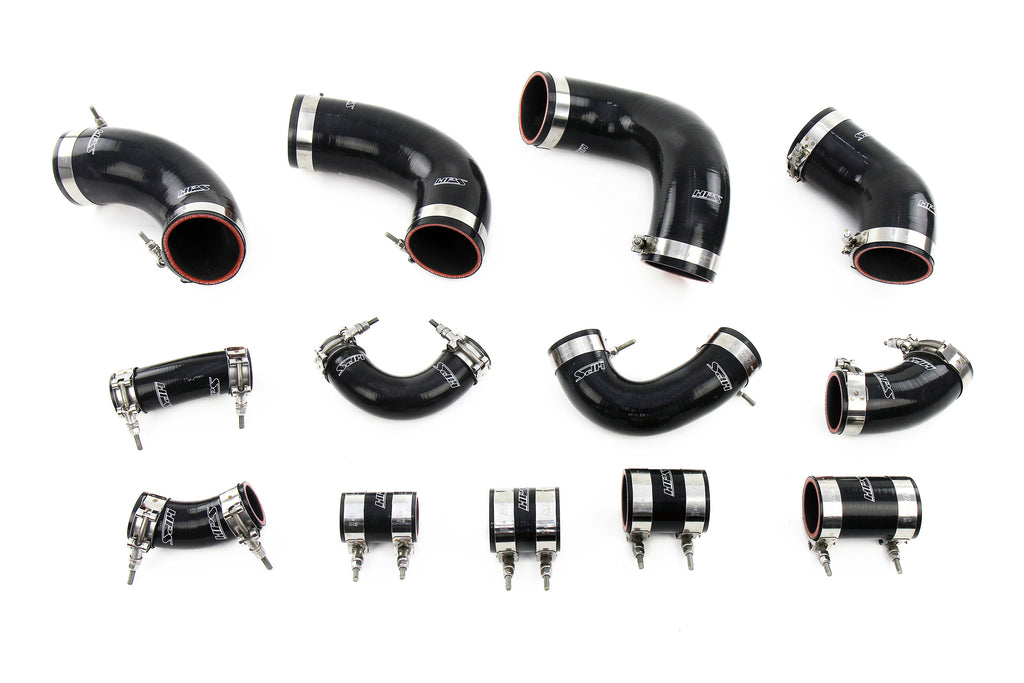 HPS Performance Hps Silicone Intercooler Hose Kit 57 2097 Blk Black - 57-2097-BLK