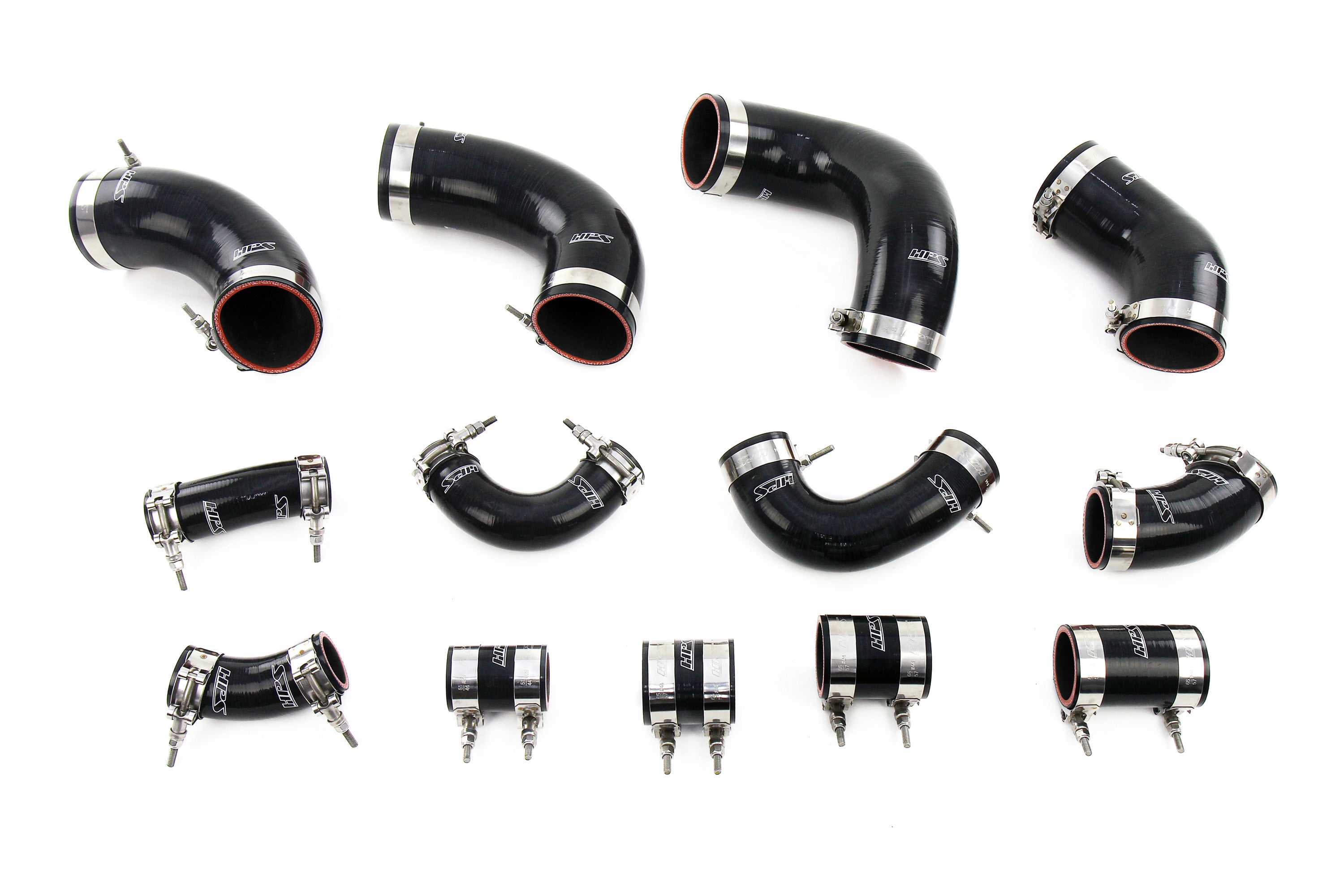 HPS Performance Hps Silicone Intercooler Hose Kit 57 2097 Blk Black - 57-2097-BLK
