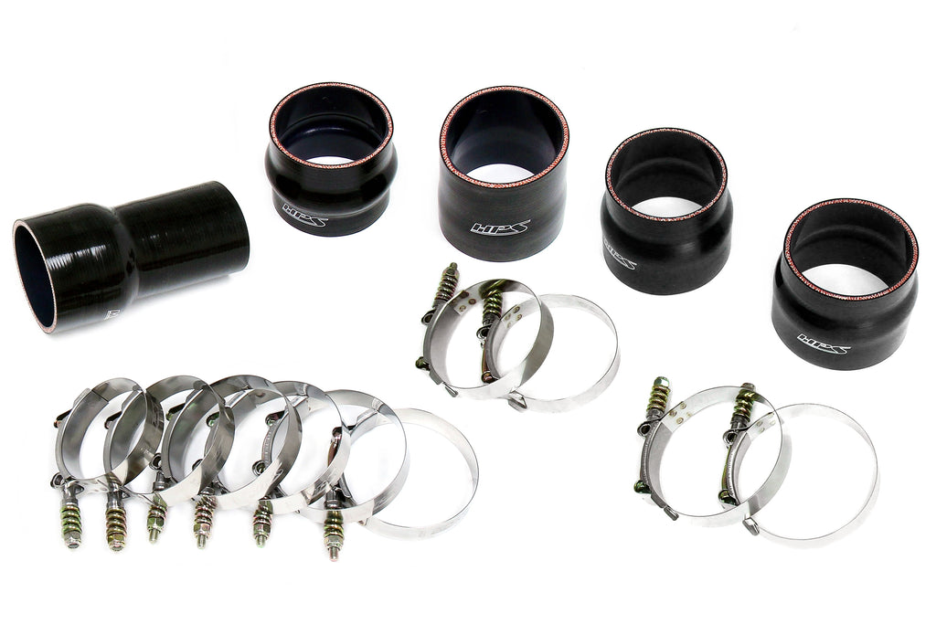 HPS Performance Hot and Cold Side Charge Pipe Kit 17-150WB Black - 17-150WB