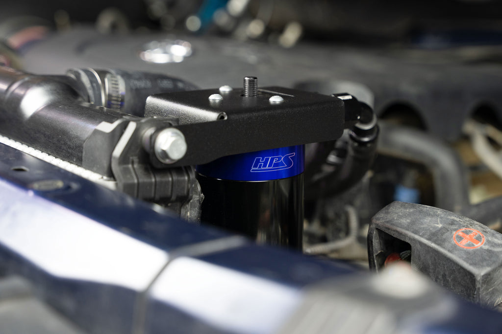 HPS Performance Oil Catch Can Kit 860-033BL Blue - 860-033BL