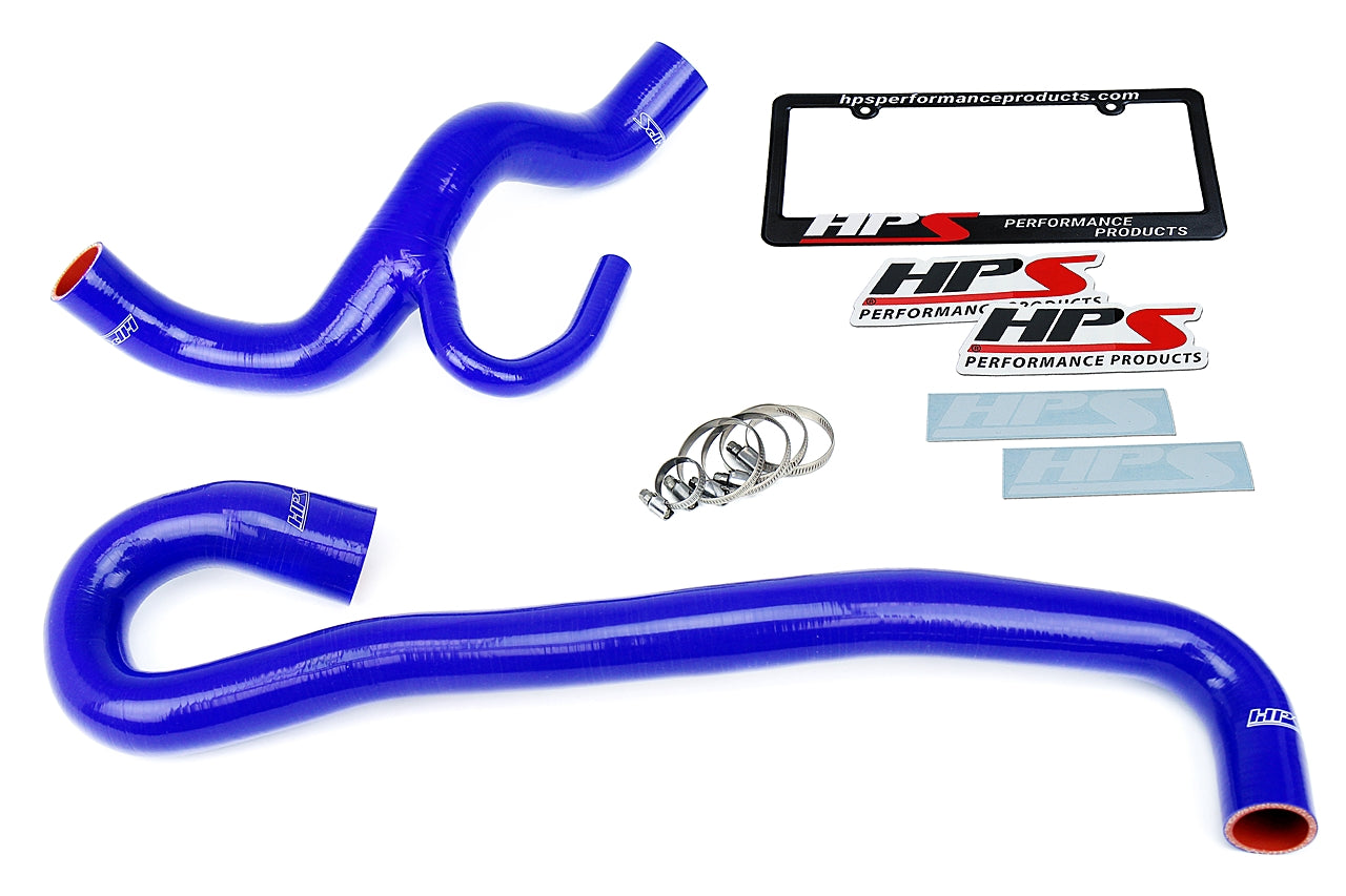 HPS Performance Hps Silicone Radiator Coolant Hose Kit 57 1456 Blue Blue - 57-1456-BLUE