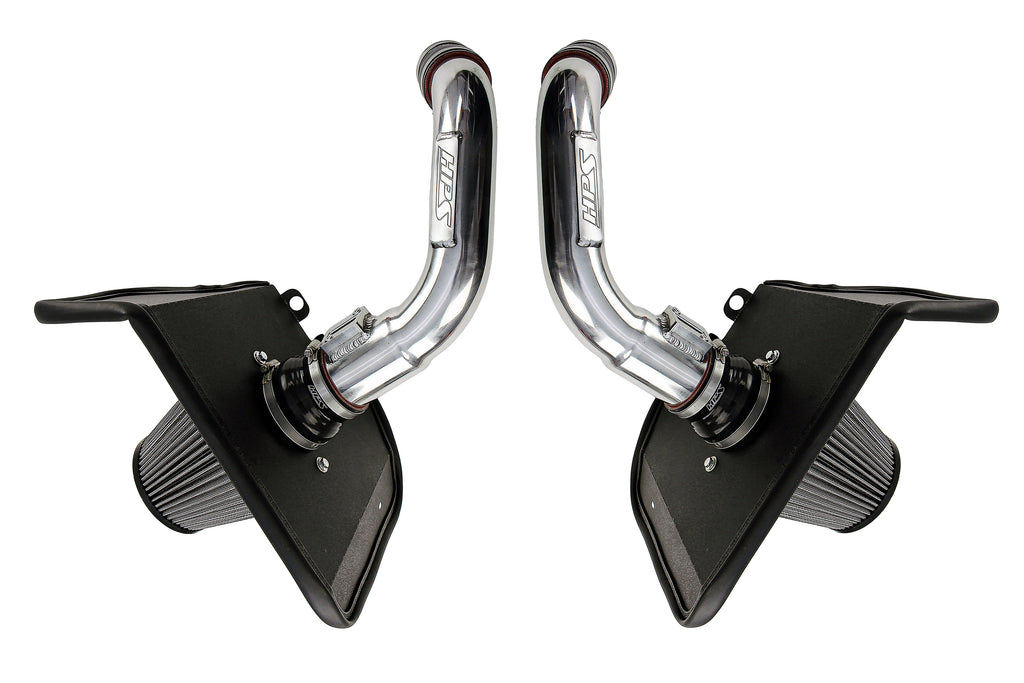 HPS Performance Air Intake Kit With Heat Shield 827-726P Polished - 827-726P