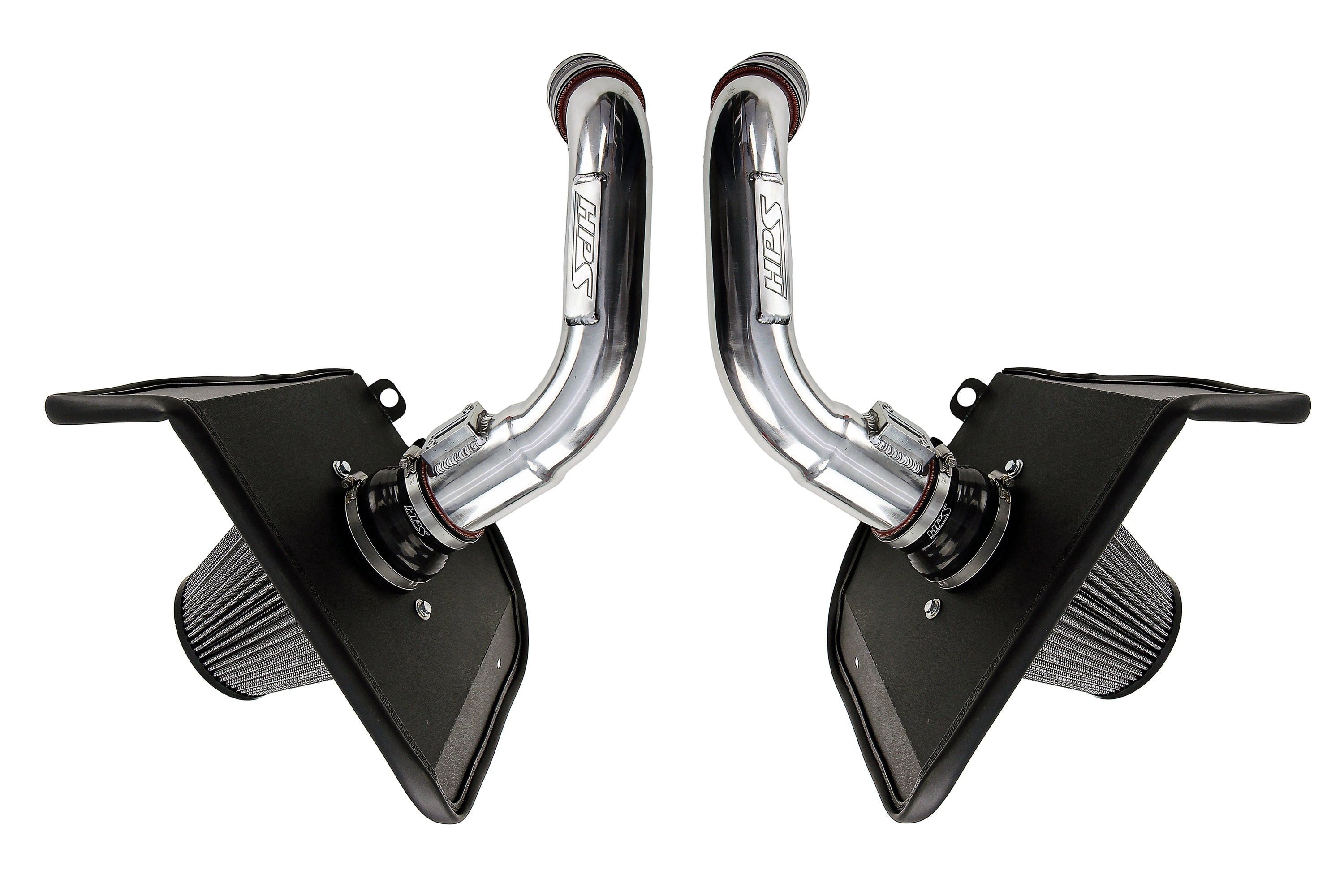 HPS Performance Air Intake Kit With Heat Shield 827-726P Polished - 827-726P