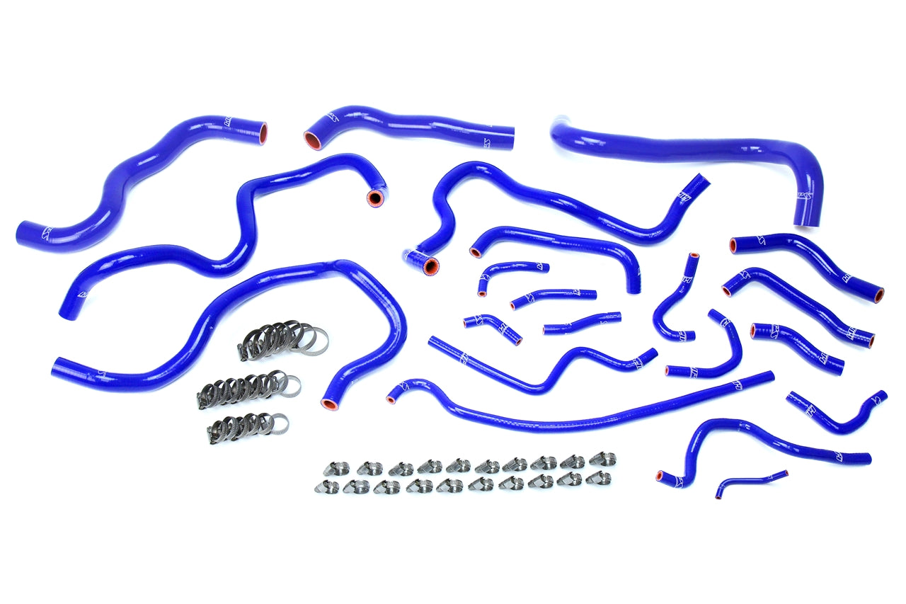 HPS Performance Hps Silicone Radiator And Heater Coolant Hose Kit 57 1608 Blue Blue - 57-1608-BLUE